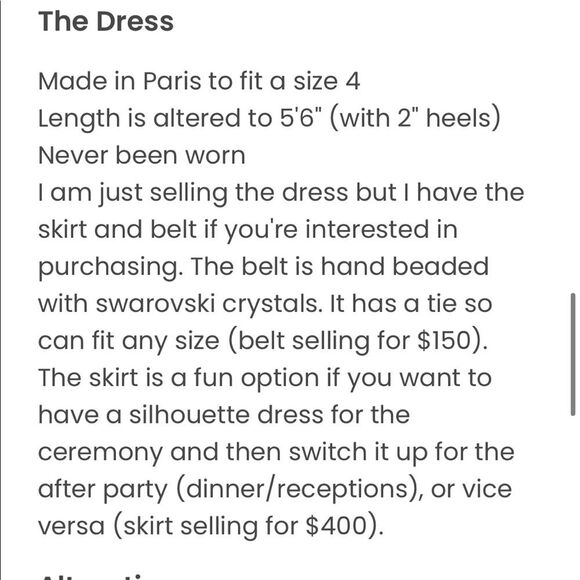 Sz 2 Wedding dress - Picture 14 of 16